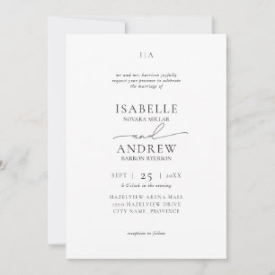 Invitación Boda Moderna y Elegante