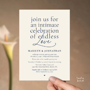 Invitación Boda Moderna y Elegante, Amor Infinito, Recepción