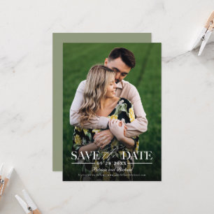 Invitación Boda moderna y elegante, guarda la fecha de la fot
