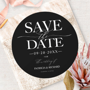 Invitación Boda moderna y elegante, guarde la fecha sin foto