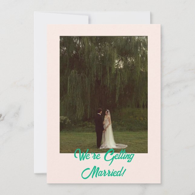 Invitación Boda moderno audaz clásico occidental (Anverso)