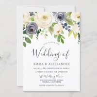 Boda moderno con flores blancas y preciosas