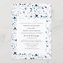 Boda moderno de Cobalt Stone Terrazzo