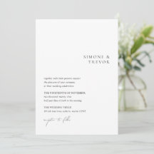 Boda moderno de código QR blanco y negro limpio