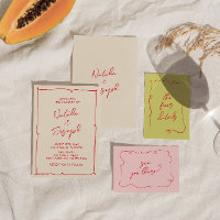 Boda moderno de color de vintage de escritura manu