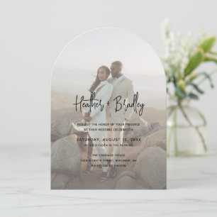 Invitación Boda moderno de fotografía minimalista