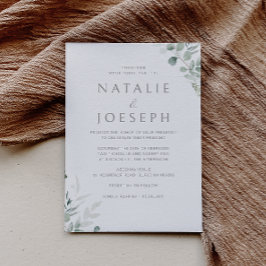 Invitación Boda moderno de la vegetación botánica elegante