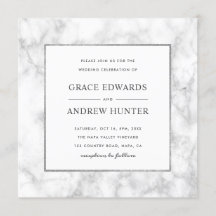 Boda moderno de mármol blanco