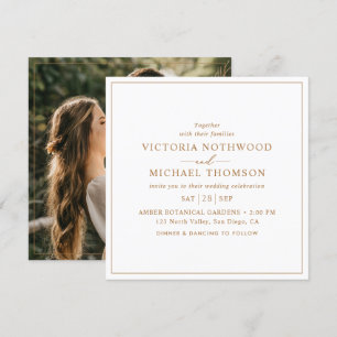 Invitación Boda moderno de Photo Square