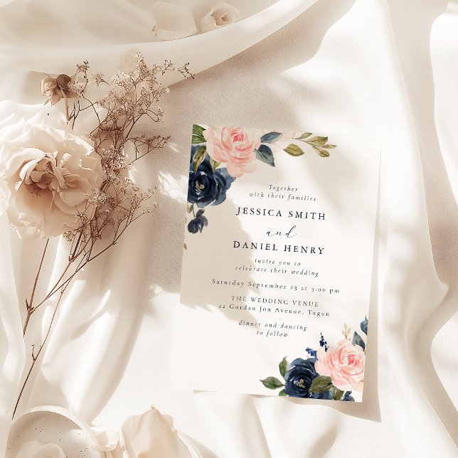 Invitación Boda moderno de Rubor y Marina Florals (Subido por el creador)