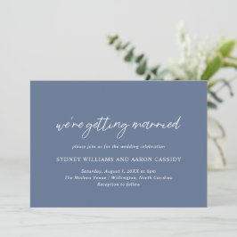 Invitación Boda moderno de Sydney Dusty Blue