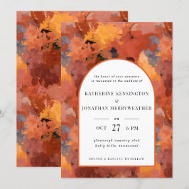 Invitación Boda moderno del Arco de Terracota Boho