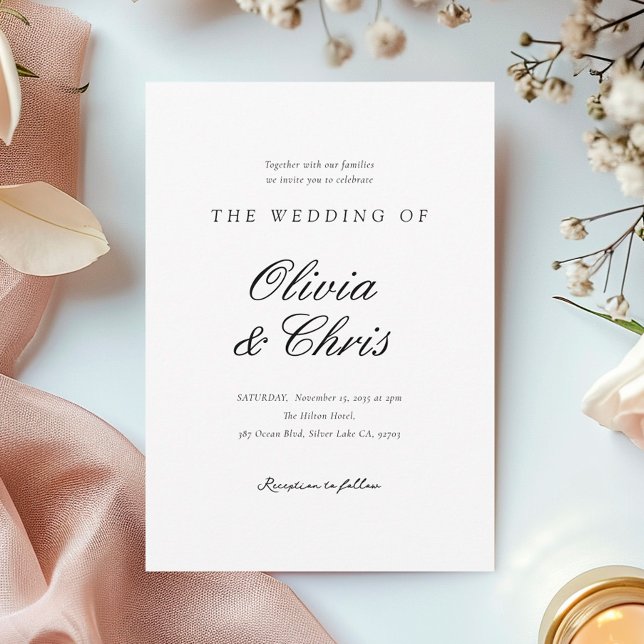 Invitación Boda moderno elegante (Subido por el creador)