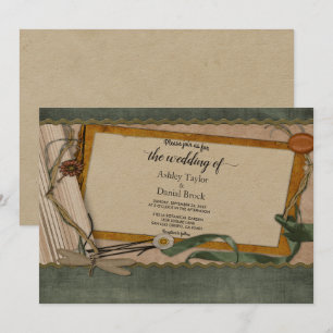Invitación Boda moderno elegante de estilo retro de Moda