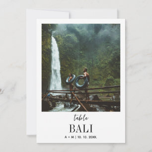 Invitación Boda moderno elegante de fotografía de destino de