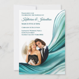 Invitación Boda moderno-Emerald Green-Photo-