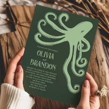 Boda moderno estilizado Octopus Deep Sea