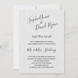 Invitación Boda moderno mínimo de correos de escritura a mano