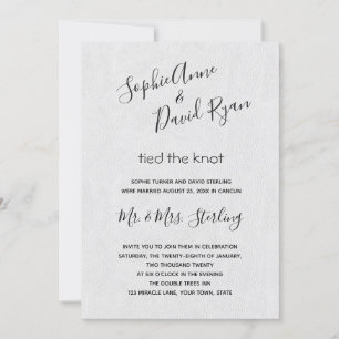 Invitación Boda moderno mínimo de correos de escritura a mano