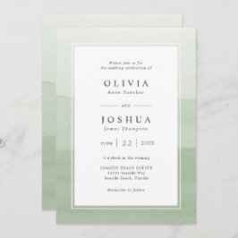 Invitación Boda moderno sabio todo en uno