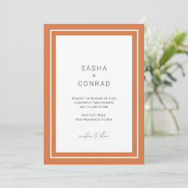Invitación Boda moderno Sasha Sunset