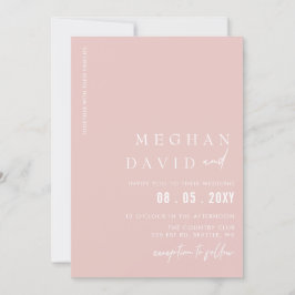 Invitación Boda moderno simple y elegante de Rubor