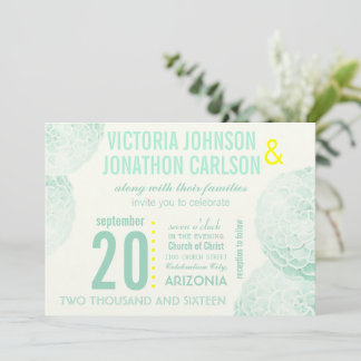 Invitación Boda moderno suave y amarillo