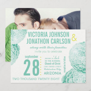 Invitación Boda moderno suave y amarillo