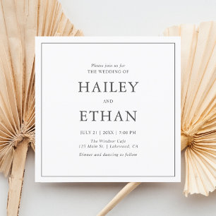 Invitación Boda moderno y sencillo de fotos