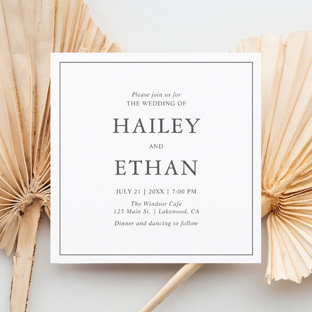 Invitación Boda moderno y sencillo de fotos (Subido por el creador)