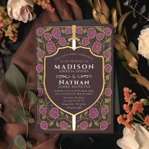 Boda Monograma de Sword & Shield Fantasy Medieval