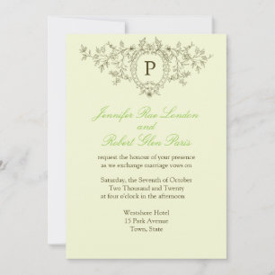 Invitación Boda Monogramas de Bride Groom Bodas