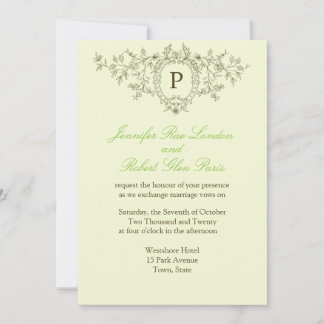 Invitación Boda Monogramas de Bride Groom Bodas