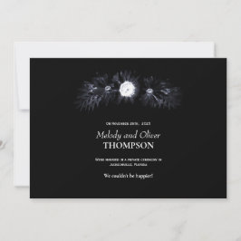 Invitación boda Moody Black Floral