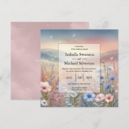 Invitación Boda Moonlit Wildflower Whispers