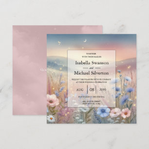 Invitación Boda Moonlit Wildflower Whispers