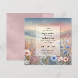 Invitación Boda Moonlit Wildflower Whispers