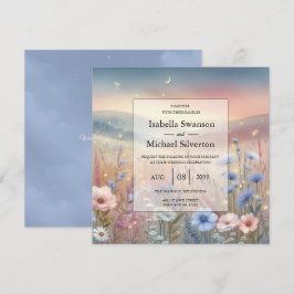 Invitación Boda Moonlit Wildflower Whispers