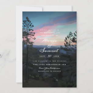 Invitación Boda Mountain Getaway