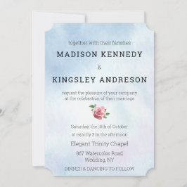 Invitación Boda muestra espectacular amor floral por vivir