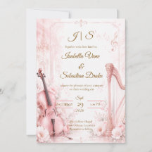 Boda Musical Elegante Rosa