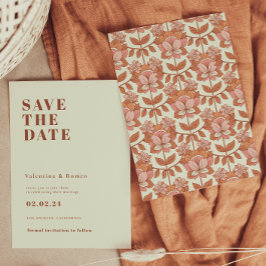 Invitación Boda Naranja inspirada en la Retro 70 Salven la fe
