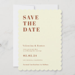 Invitación Boda Naranja inspirada en la Retro 70 Salven la fe