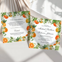 Boda Naranja Mandarina Cítrico Todo en Uno