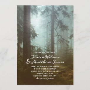 Invitación Boda Natural de los Árboles Ecológicos de los Bosq