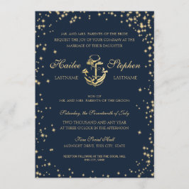Invitación Boda Nautical Starry Sky