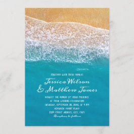 Invitación Boda Náutico de destino costero marítimo de playa