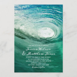 Invitación Boda Náutico de Surfing Beach Ocean Destination