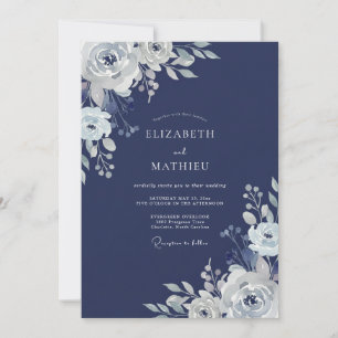 Invitación Boda Naval Invernal Ágil