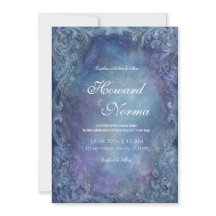 Boda Nebulosa Azul Celeste de Plata Barroca
